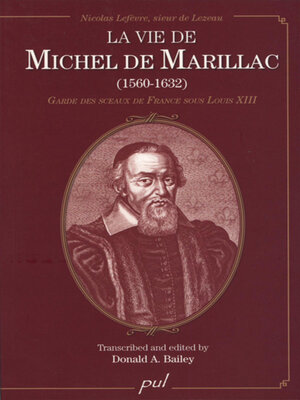 cover image of La vie de Michel de Marillac